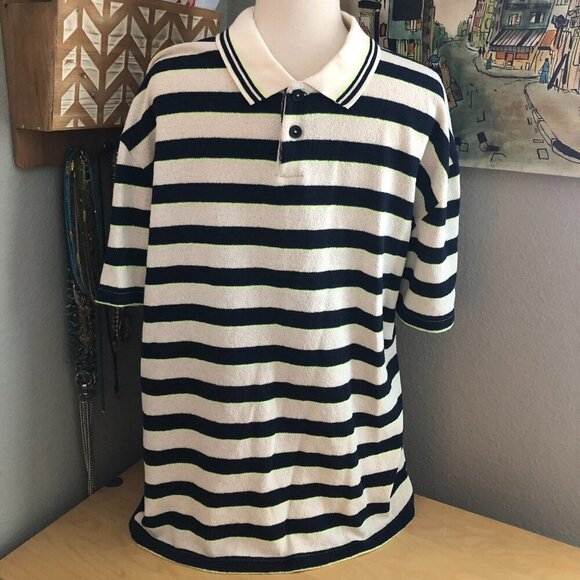Zara Limited Edition Knit Polo Shirt - Resort Wear NEW - Picture 1 of 6